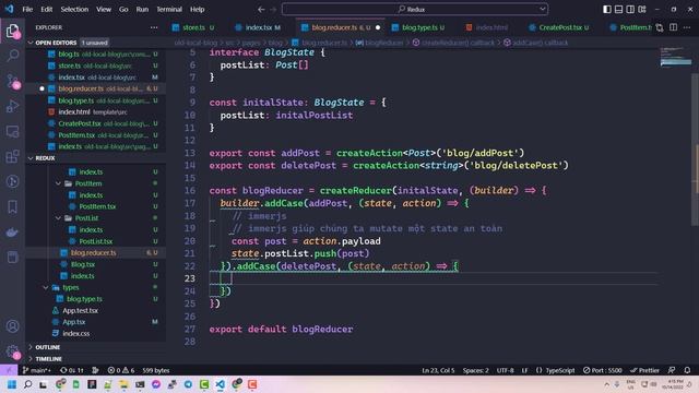 createReducer và createAction | Hướng dẫn chi tiết về Redux Toolkit Typescript смотреть онлайн