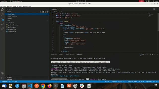 how to setup react typescript project with storybook using npx смотреть онлайн