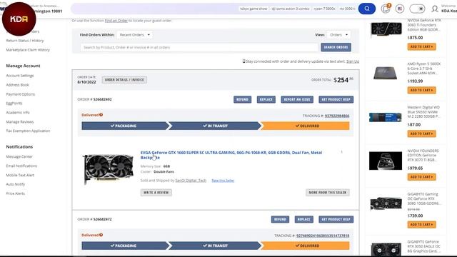 Покупка и доставка комплектующих из США (Newegg/Shopfans/gtx 1660 super) смотреть онлайн