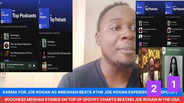 JOE ROGAN V MEGHAN/KARMA 4 JOE ROGAN 4 SAYING THE UNTHINKABLE ABOUT MEGHAN/MEGHAN ON TOP OF SPOTIFY смотреть онлайн