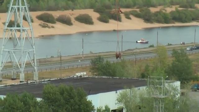 Монтаж канатной дороги в Н. Новгороде 08.09.2011 г. смотреть онлайн