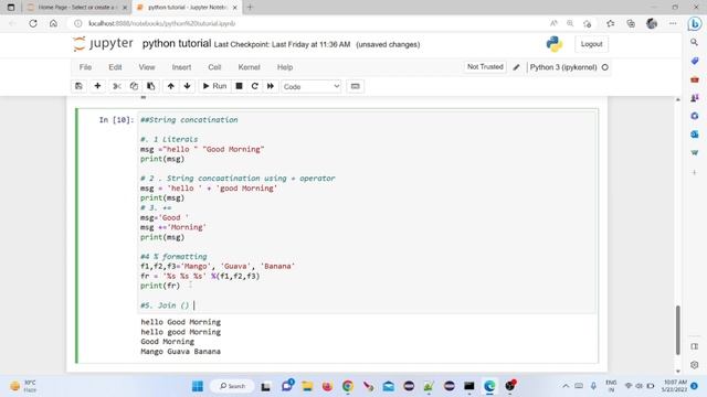 String Concatenation in Python | JaggyTech смотреть онлайн