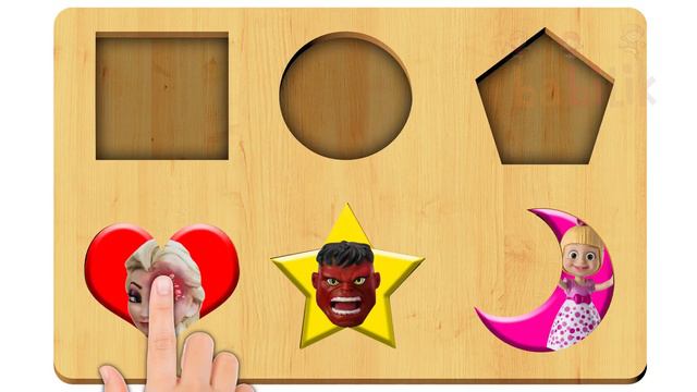Puzzle Elsa Angry Bird Masha Hulk Paw Patrol Spiderman Finger Family Colors Learn смотреть онлайн