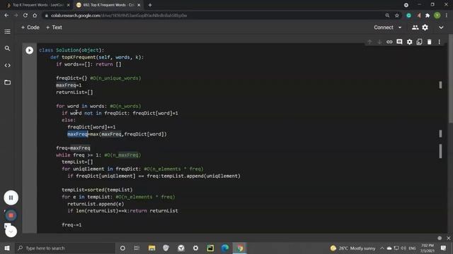 LeetCode 692 Top K Frequent Words |Top 15% Solution Hash Table|Sorting|Python|FAANG Coding Intervie смотреть онлайн