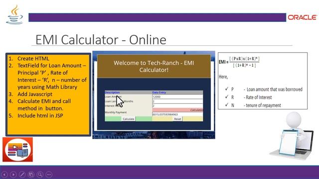 Live Demonstration of Online & Offline EMI Calculator in Java | Practice Projects | @TechRanch смотреть онлайн