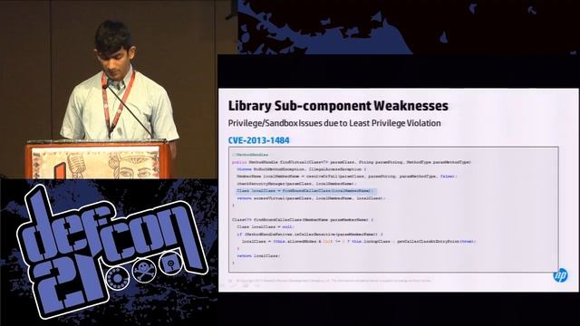 [DEFCON 21] Java Every-Days: Exploiting Software Running on 3 Billion Devices смотреть онлайн