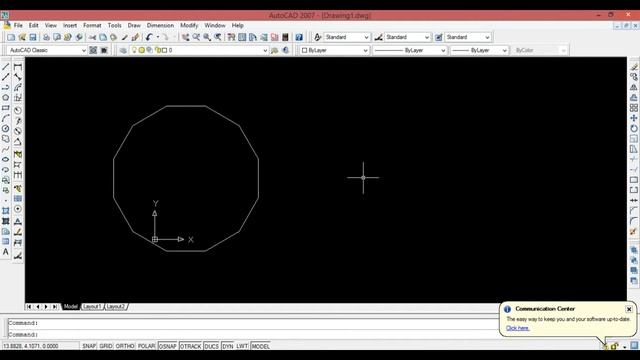 AutoCAD 2007 TUTORIALS -8- Polygon смотреть онлайн