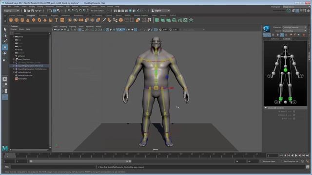 Quick Rigging and Skinning a character for beginners смотреть онлайн