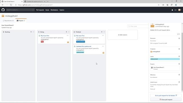 Working with Pull Requests on GitHub Project Boards смотреть онлайн