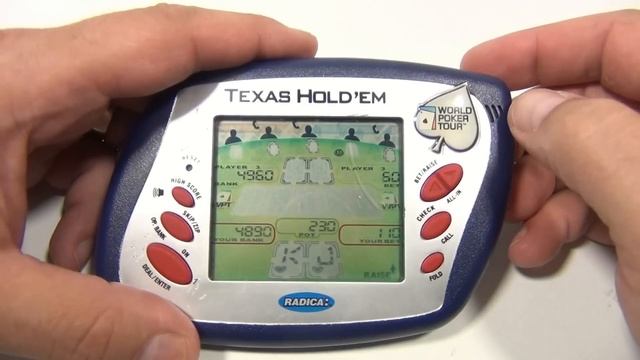 Texas Hold 'Em World Poker Tour Electronic Handheld Game, 2004 Radica Toys смотреть онлайн
