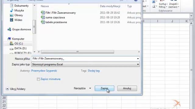 Excel 2010 - zapisywanie pliku w trybie "tylko do odczytu" смотреть онлайн