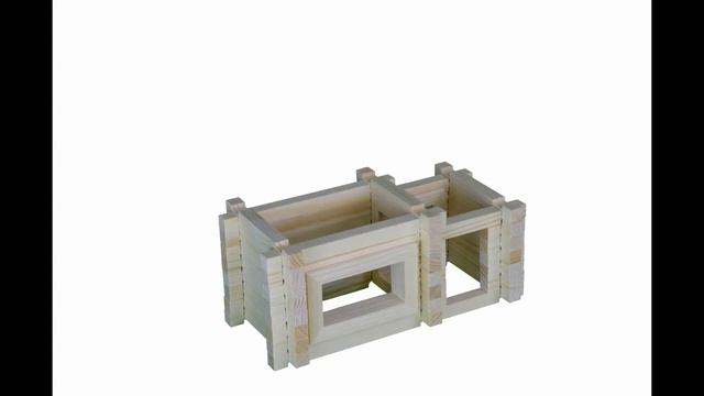 деревянный конструктор Разборный домик №1 смотреть онлайн