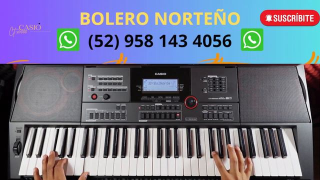BOLERO NORTEÑO CASIO CT-X5000 CT-X3000 RITMO DE PAGA. смотреть онлайн