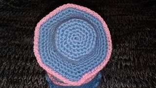 Шляпа для пасхального яйца. Шляпка крючком. (часть 2). смотреть онлайн