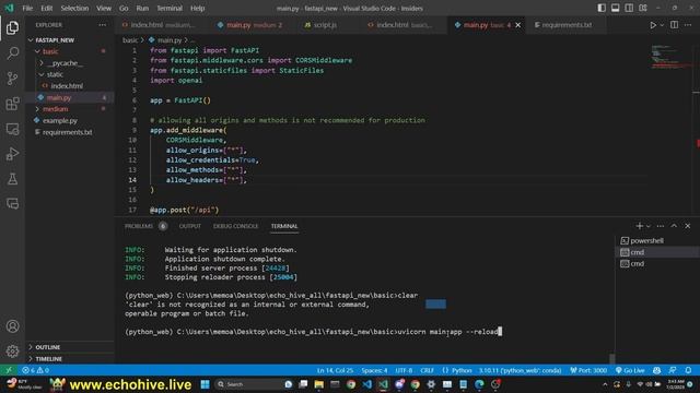 FastAPI Chatgpt web app смотреть онлайн