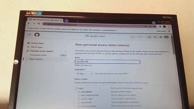 how to create a personal access token using github. смотреть онлайн