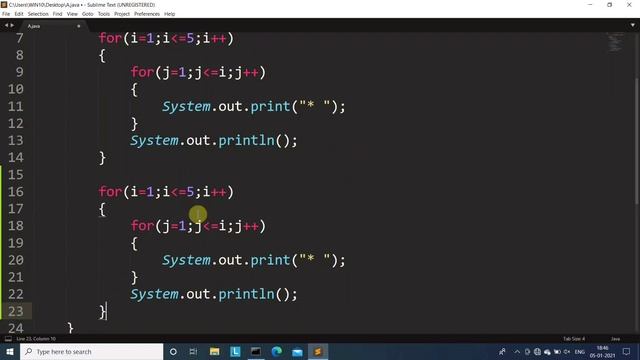 Half-Diamond Pattern in Java | Learn Coding смотреть онлайн