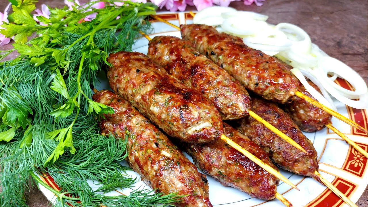 Готовлю Люля-Кебаб в духовке. Сочный, ароматный и очень вкусный. Легкий рецепт. смотреть онлайн