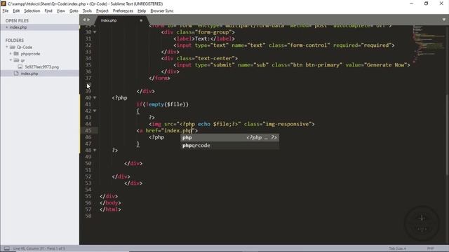 QR Code Generator in PHP | Create by your own | #TechonzTech смотреть онлайн