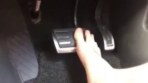 Driving the Audi barefoot