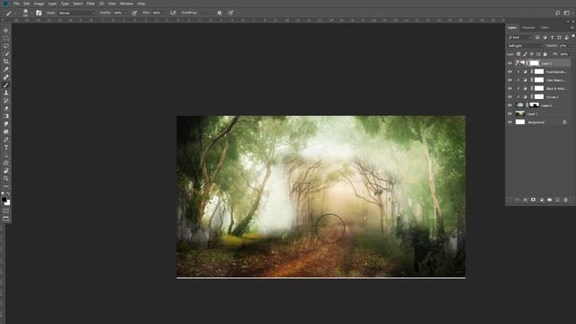 Photo Manipulation || Photo Editor ||Photoshop Tutorials || Haunted forest Effect смотреть онлайн