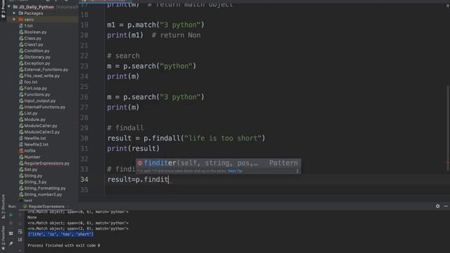 JD with Daily Python Practice ( Python Regular Expressions ) смотреть онлайн