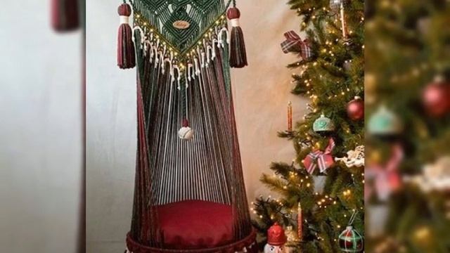 Hammock Hanging Chair/Macrame Hammock/Large Macrame Swing Chair With Soft Cushions/Porch Decor idea смотреть онлайн