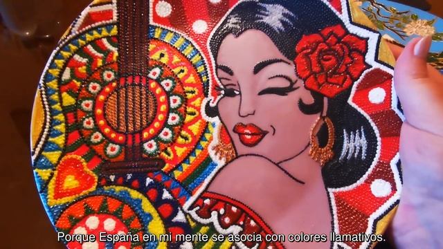 Декоративные тарелки ручной работы. Platos Decorativos Hechos A Mano #ТочечнаяРосписьТарелки