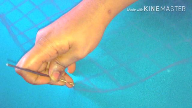 Simple Aari Bead Work Elbow Sleeve Design