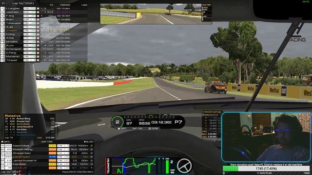 AIMC S2 Practice Race | Kia Optima Turbo WTCR | iRacing Malaysia | Mount Panorama смотреть онлайн