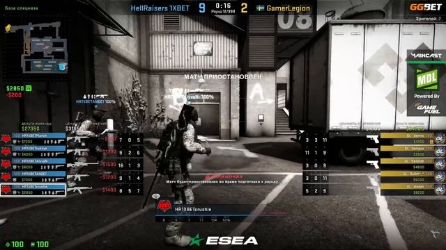 HellRaisers vs GamerLegion [Map 2, Train] (Best of 3) ESEA MDL Season 33 смотреть онлайн