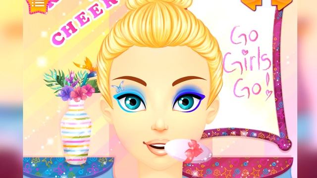 Fun Cheerleader Makeup Dress UP Spa Beauty Salon Makeover For Girls Kids Games смотреть онлайн
