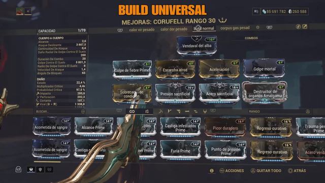 WARFRAME*CORUFELL*MEJORES BUILDS*facciones* смотреть онлайн