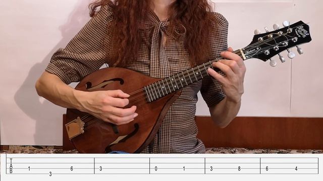 ISABELLA'S LULLABY Mandolin Tutorial for beginners with on-screen tabs - The Promised Neverland смотреть онлайн