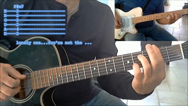 You're going to lose that girl, The Beatles, Guitar lesson(Tabs & Lyrics) смотреть онлайн
