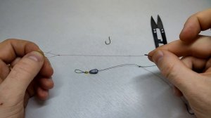 Поплавочная удочка с двумя крючками. Снасть для ловли карася с двумя крючками