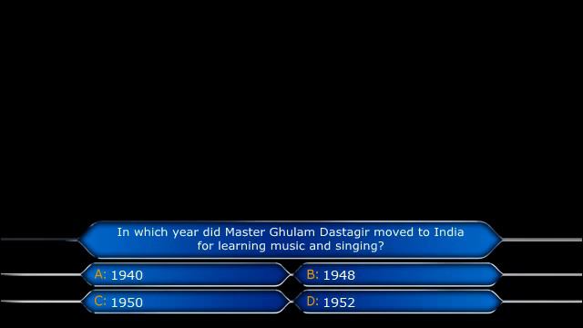 Kaka Baba (afghani Millionaire Top Prize Loser) But It's Recreated In WWTBAM STRFormat Controller