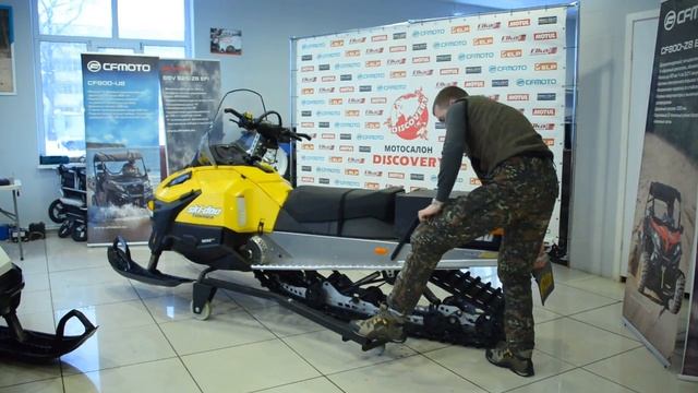 Установка подката под снегоход смотреть онлайн