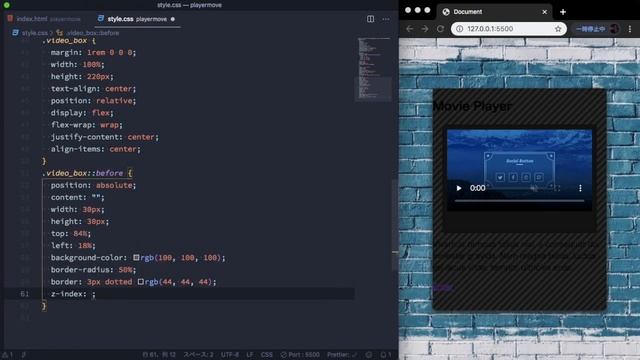Embedded form Movie Player design. | using html5 video tag / 動画埋め込みデザイン。 смотреть онлайн