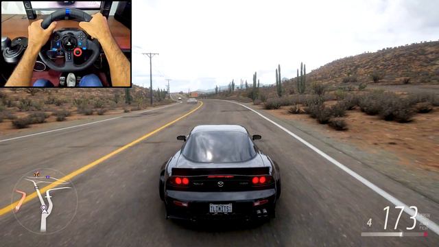 550HP Mazda RX7 Rocket Bunny | Forza Horizon 5 | Logitech g29 gameplay смотреть онлайн