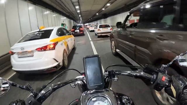 Moscow motorcycle morning ride to work|Yamaha Midnight Star 950|Part 2 смотреть онлайн