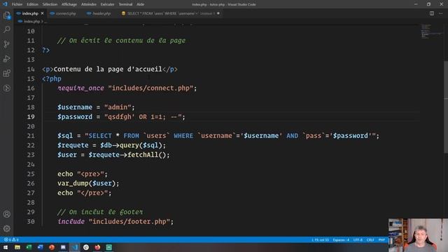 11 - Débuter en PHP - Les requêtes préparées - PDO (PHP8) смотреть онлайн