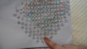 Шкатулка сердце из бусин или бисера. Схема плетения.