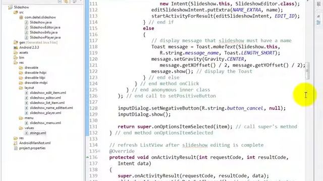 Android Development Tutorial #167 Slideshow java Overriding Activity methods onCreate смотреть онлайн