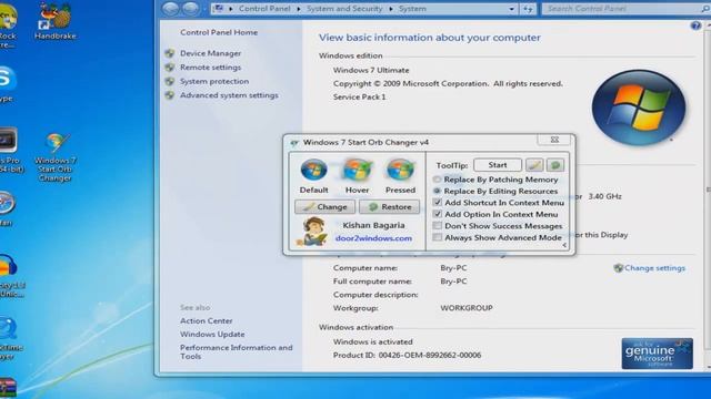 How to Change the Start Button on Windows 7 смотреть онлайн