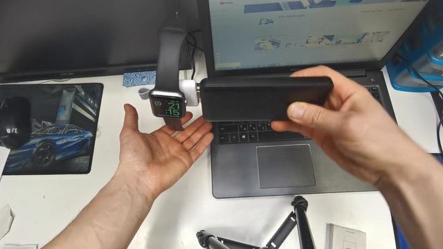 Недорогая зарядка-брелок для Apple Watch из Китая