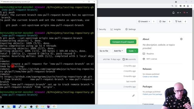 [Kurs Gita w praktyce] Czym jest i jak działa Pull Request w GitHubie? ⌨️ cz.17 (#47) смотреть онлайн