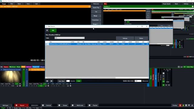 vMix Data sources - Now playing and rotating colors смотреть онлайн