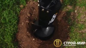 Ямобур на тракторе Jcb 3cx в аренду для бурения ям под столбы и сваи