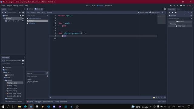 Godot Grid-snapping item placement functionality (Part 1) смотреть онлайн